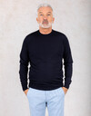 Filippo De Laurentiis pull met ronde hals navy
