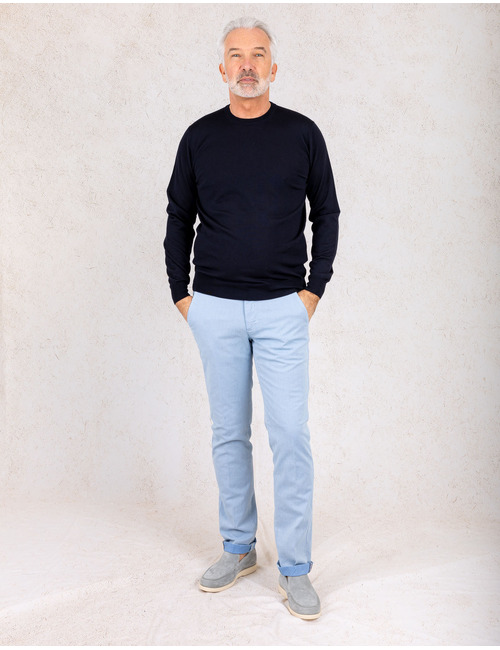 Filippo De Laurentiis pull met ronde hals navy