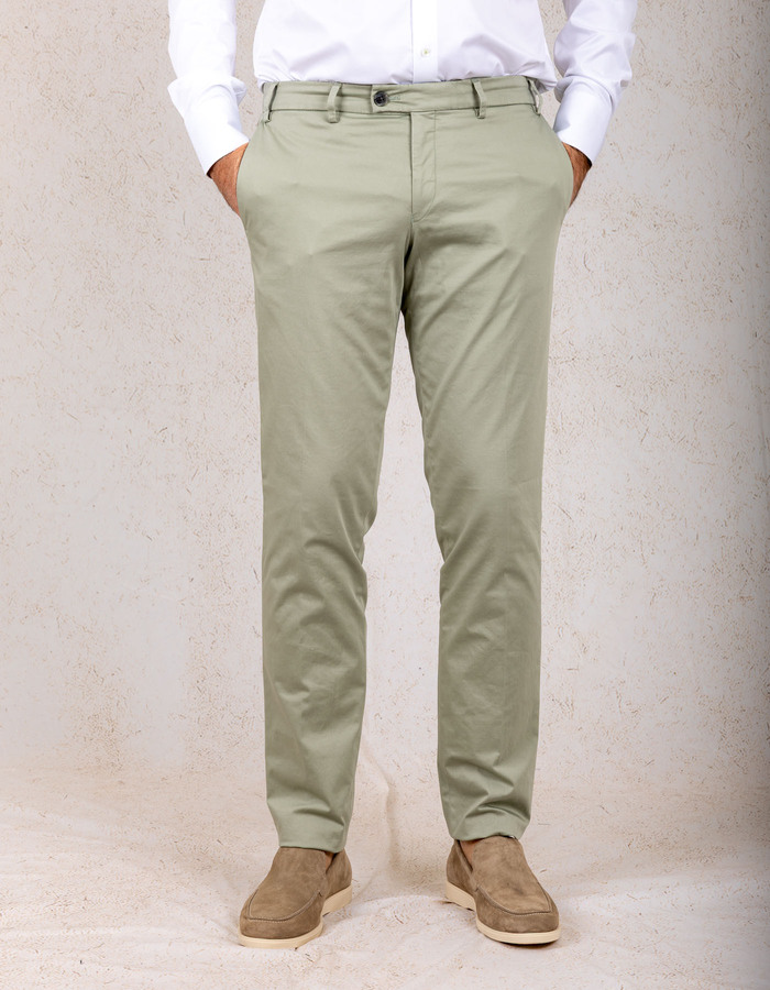 Hiltl modern fit broek groen