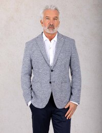 Manuel Ritz modern fit blazer blauw