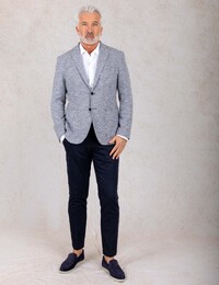 Manuel Ritz modern fit blazer blauw