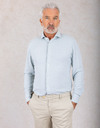 P-Hank-SP-261 slim fit business hemd in katoen groen