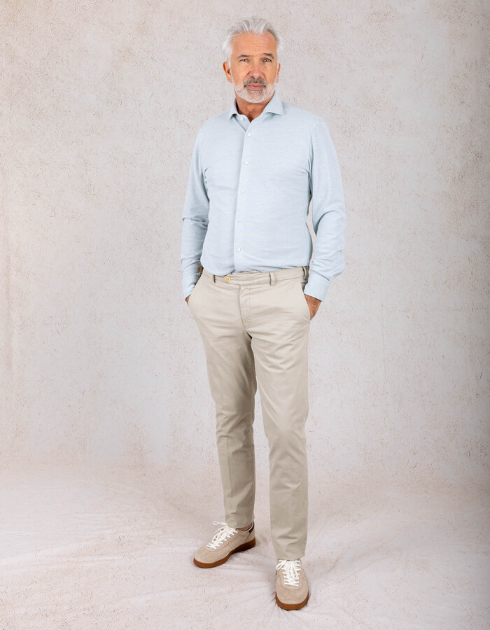 Boss custom fit hemd groen