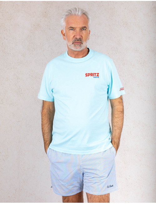 Mc2 Saint Barth t-shirt korte mouw turquoise