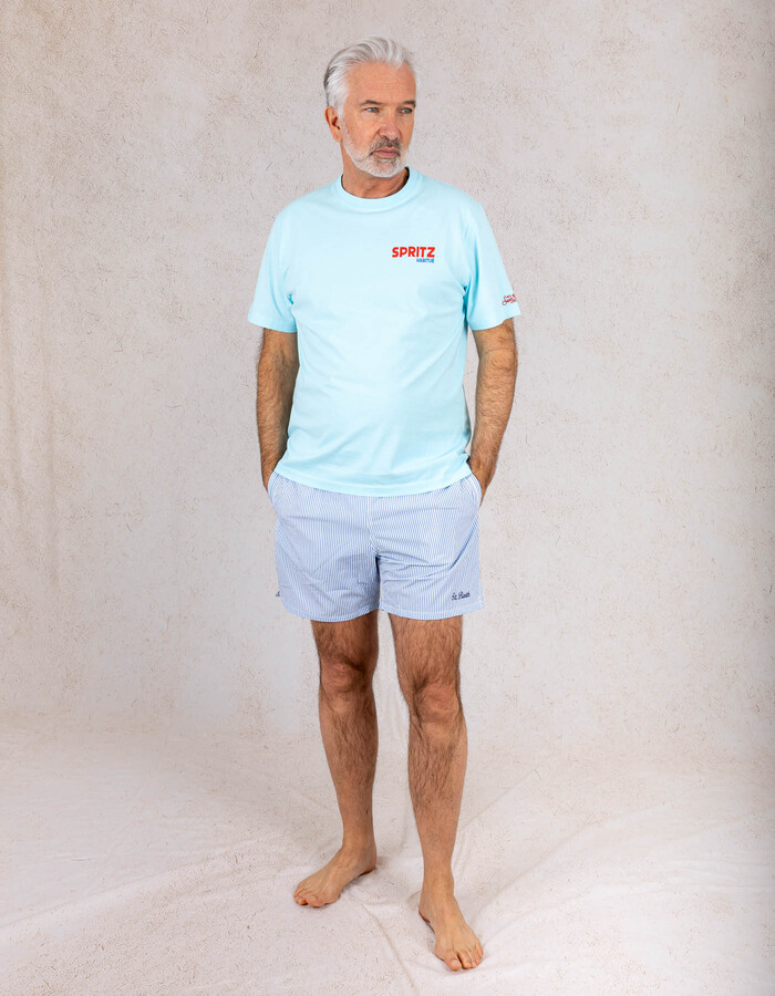 Mc2 Saint Barth t-shirt korte mouw turquoise