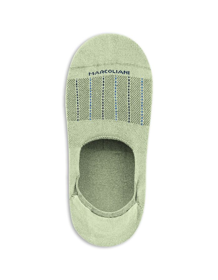 Onzichtbare sok met verticale lijnen lichtgroen