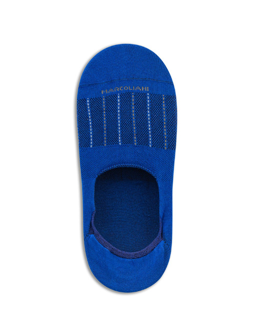 Onzichtbare sok met verticale lijnen blauw