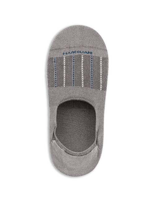 Onzichtbare sok met verticale lijnen grijs