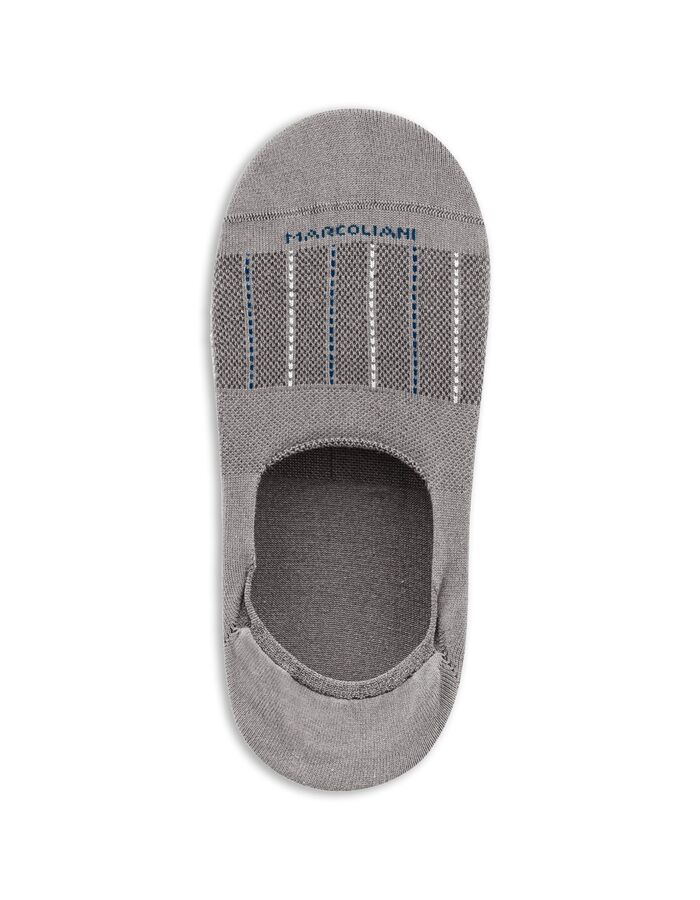 Onzichtbare sok met verticale lijnen grijs