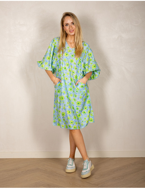 Freequent kleed blauw