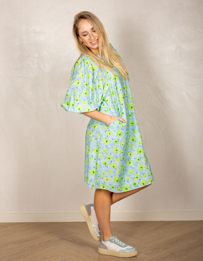 Freequent kleed blauw