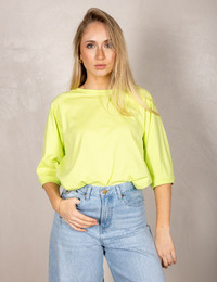 Groen T-shirt met driekwart mouwen