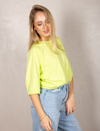 Groen T-shirt met driekwart mouwen