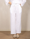 ARCE - Linnen broek met elastische taille