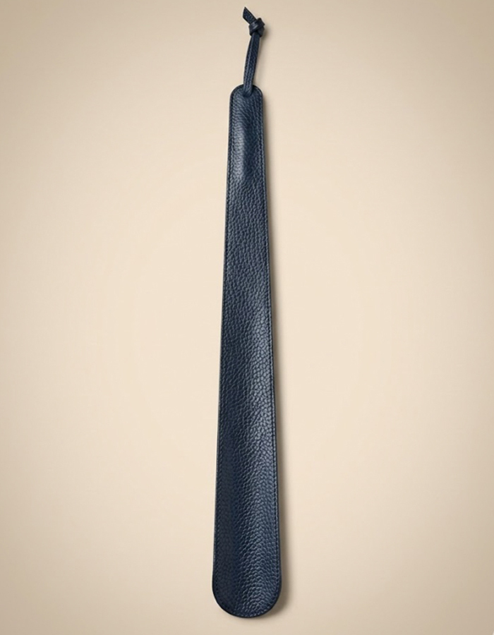 Pasotti Schoenlepel in Generfd Leder Donkerblauw