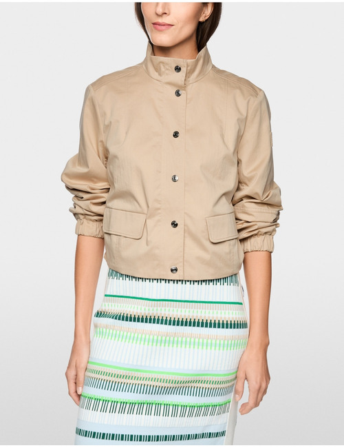 Kort katoenen jasje met netvoering