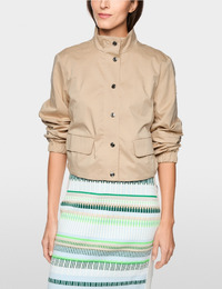 Kort katoenen jasje met netvoering