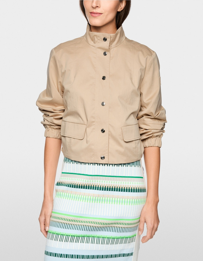 Kort katoenen jasje met netvoering