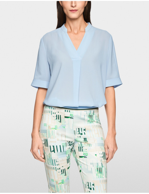 Blouse met korte mouwen