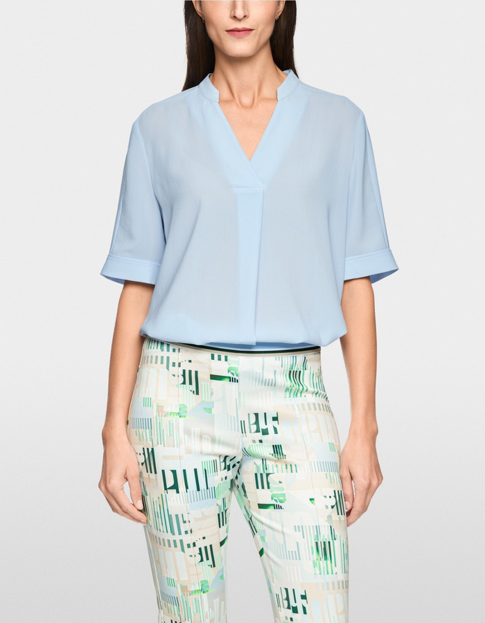 Blouse met korte mouwen