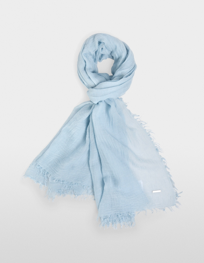 Sjaal met crinkle look