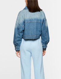 Kort spijkerjasje met ritssluiting