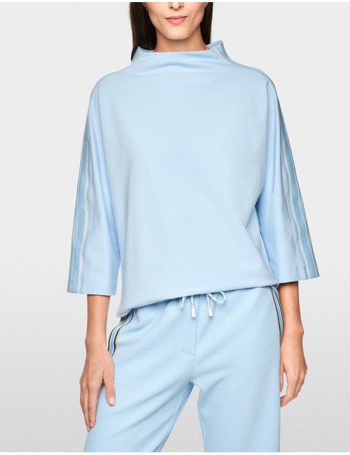 Sweatshirt met opstaande kraag