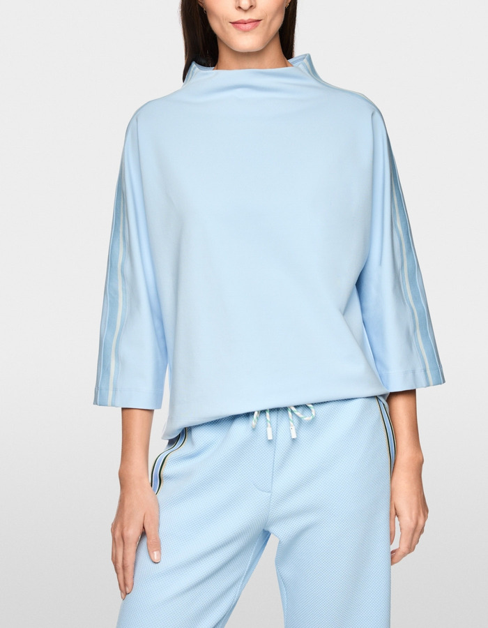 Sweatshirt met opstaande kraag