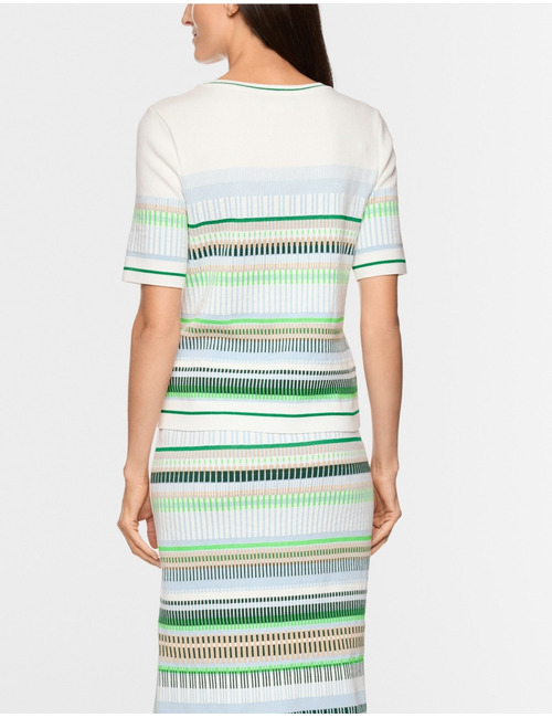 Fijn gebreide trui met jacquardpatroon