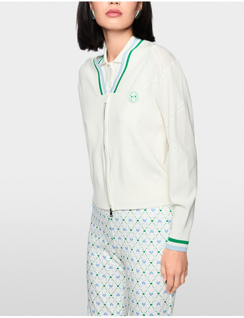 Cardigan met ajourpatroon