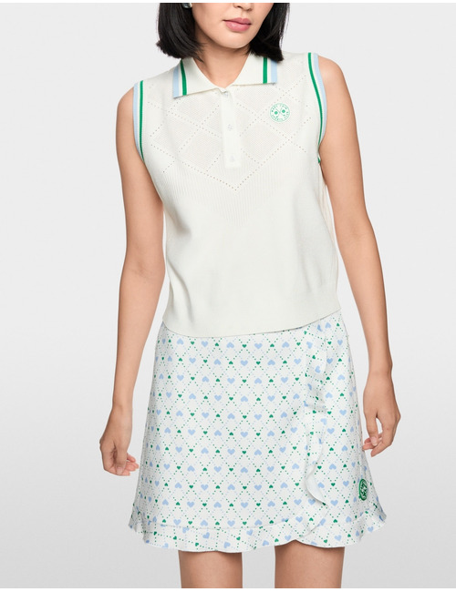 Gebreide top met ajourpatroon