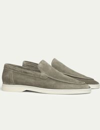 Pistache Yacht Loafers suède loafers rubberzool pistache