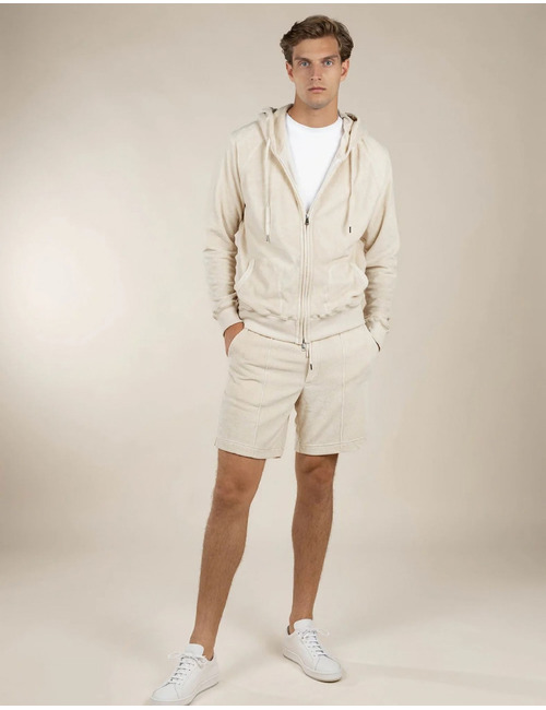 Terry towelling leisure shorts katoen badstof shell