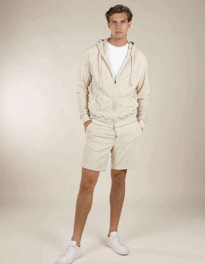 Terry towelling leisure shorts katoen badstof shell