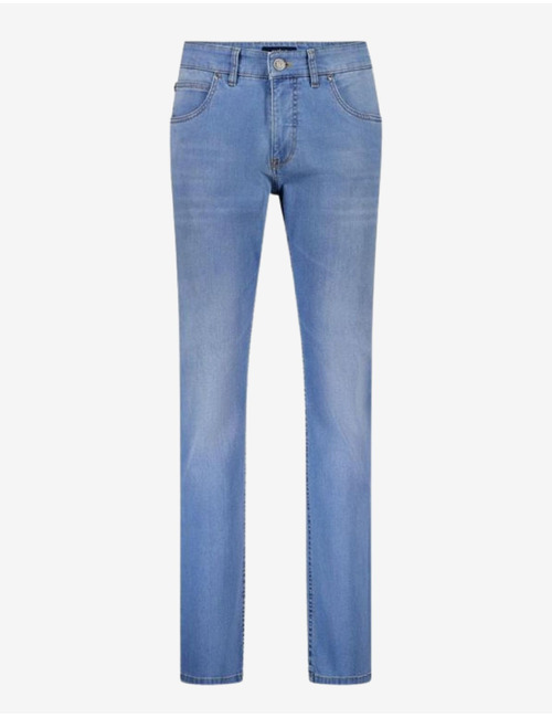 Bradley-2 jeans stretch katoen lichtblauw