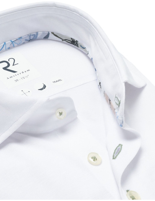 R2 modern fit hemd wit