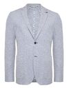 Modern fit blazer structuurstof blauw