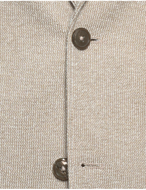 Modern fit blazer katoenmix beige