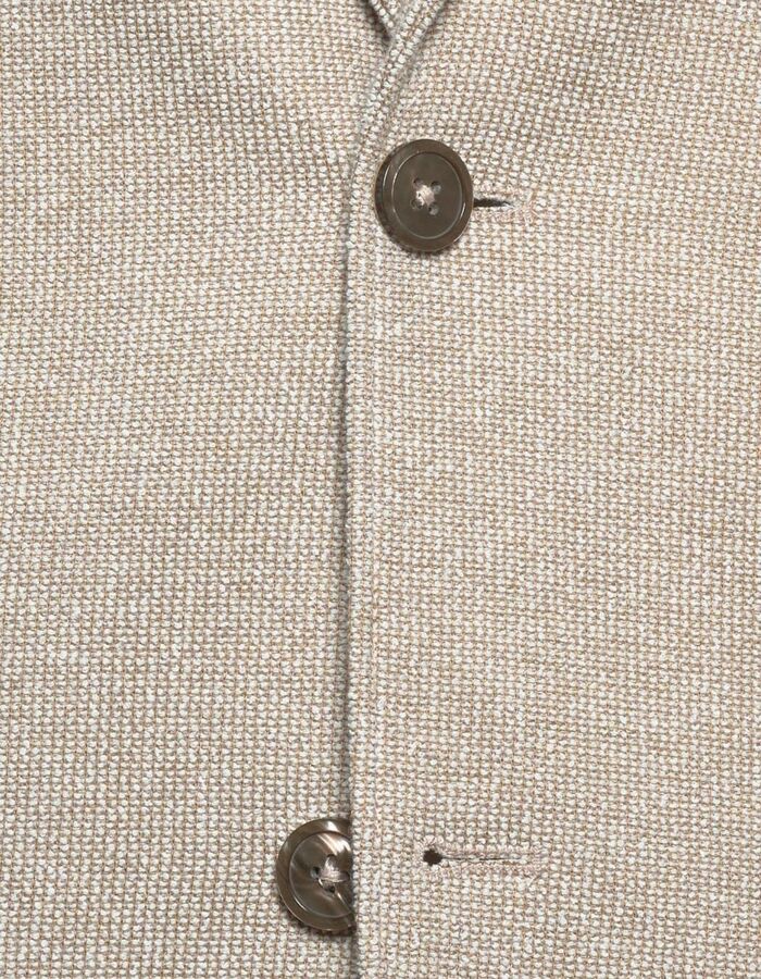 Modern fit blazer katoenmix beige