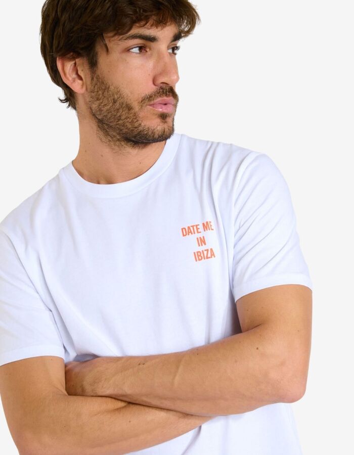 Morgan Date Me In Ibiza T-shirt wit