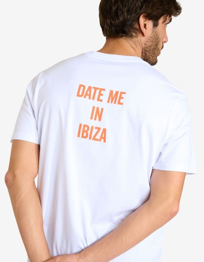 Morgan Date Me In Ibiza T-shirt wit