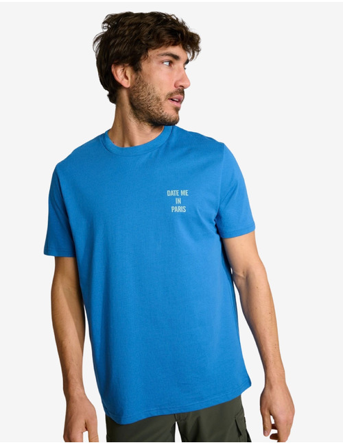 Morgan Date Me In Paris T-shirt blauw