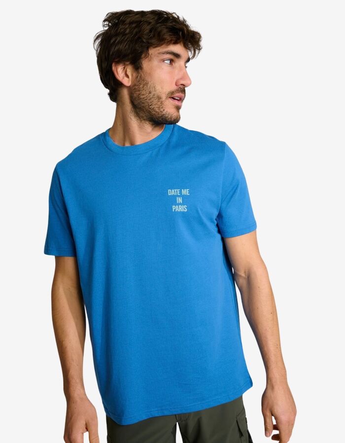 Morgan Date Me In Paris T-shirt blauw