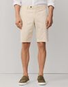 Chino bermuda stretch katoen lichtbeige