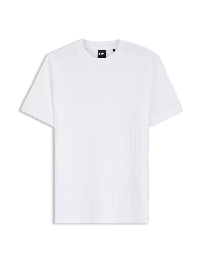 H-Thompson gestreepte T-shirt gemerceriseerd katoen wit