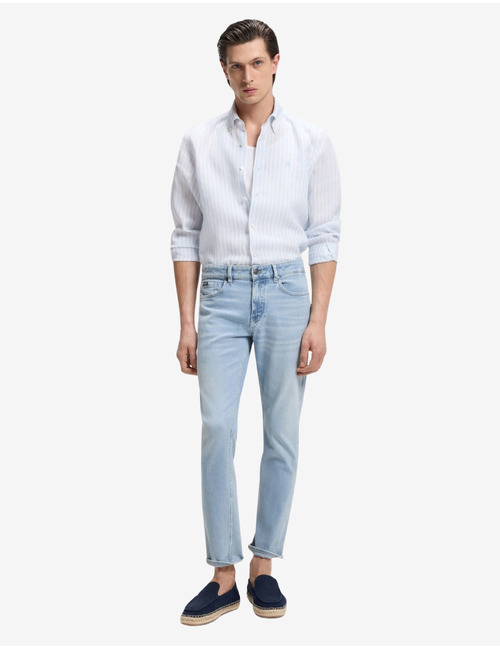 C-Delaware slim fit jeans stretch denim blauw