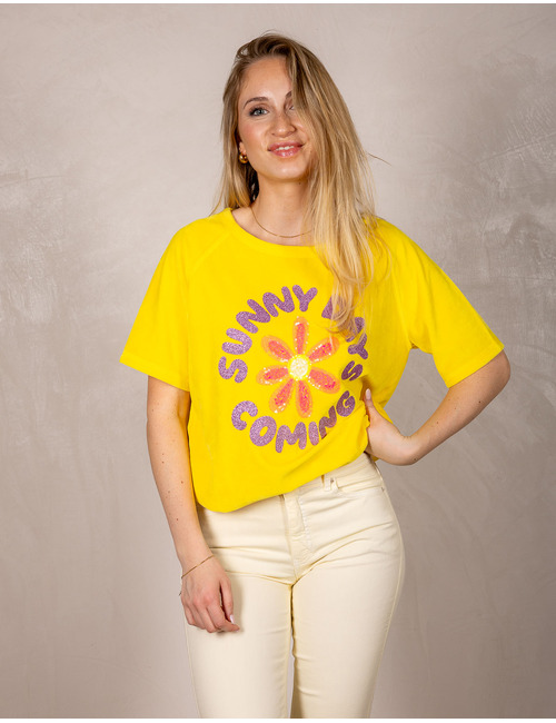 Grace t-shirt geel