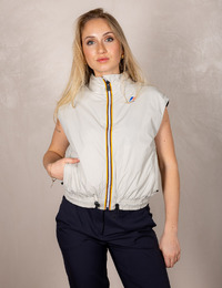 Mouwloze windbreaker met ritssluiting