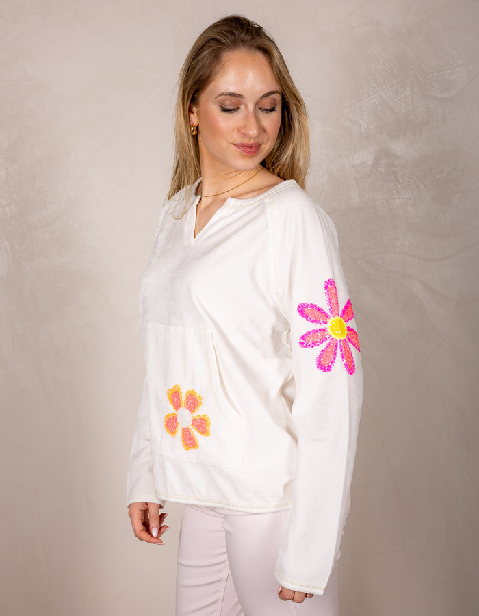 Grace lange mouw sweater wit