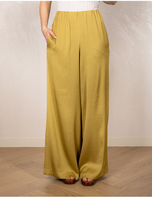 Tweezer - satijnen broek met wijde pijpen